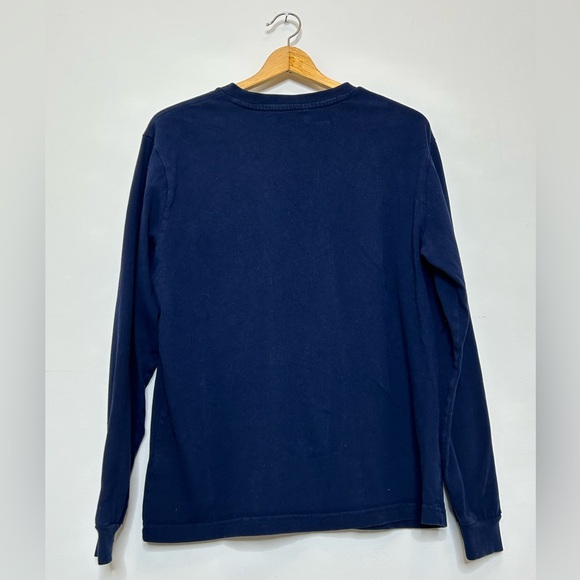 Navy Crew Neck Long Sleeve Pocket Tee (Gap) - Picture 6 of 6